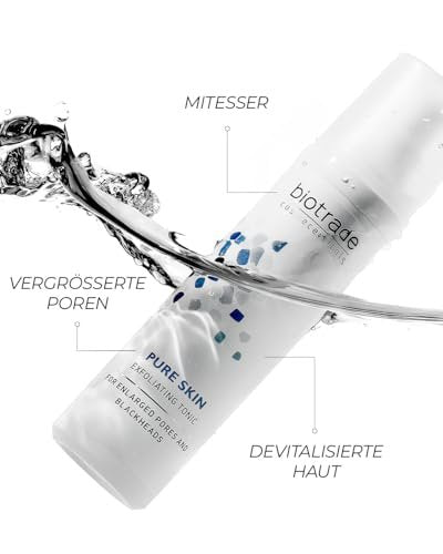 Pure Skin Tonic Exfoliating Lotion with Azelaic and Glycolic Acid (AHA-BHA) for Scars and Wrinkles