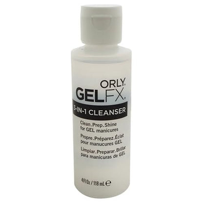Orly Gel Fx 3-in-1 Cleanser - 4 fl oz Nail Prep & Cleaner for Gel & Regular Polish