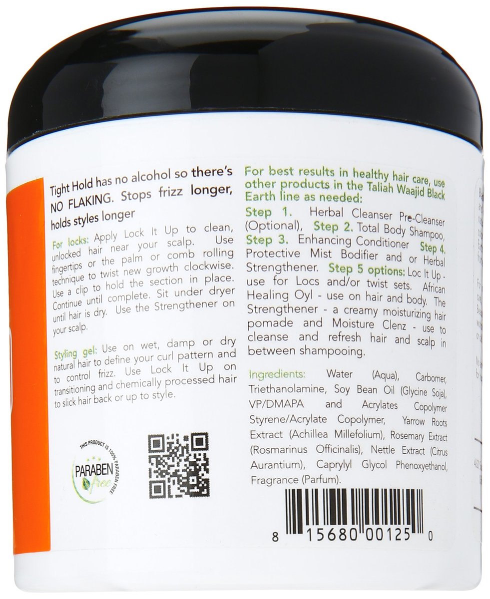 Taliah Waajid Black Earth Products Tight Hold Gel for Natural Hair - 6 oz Avelisse