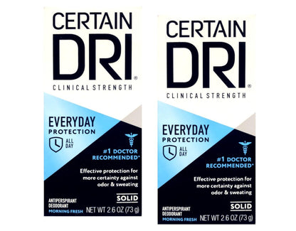 Certain Dri A.M. Solid Antiperspirant & Deodorant, 2.6 oz Twin Pack Avelisse