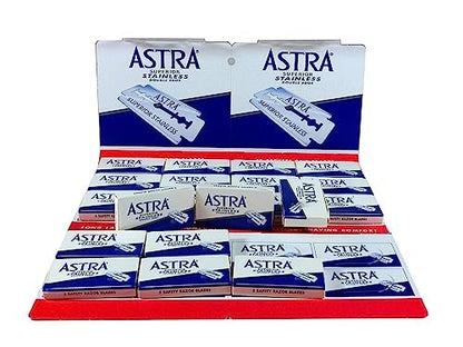 Astra Superior Stainless Double Edge Razor Blades – 100 Count
