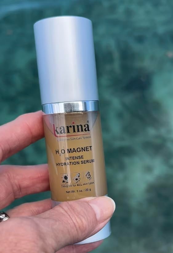Karina Skincare H2O Magnet Face & Eye Serum – Hydrating Serum with Sodium Hyaluronate & Botanical Extracts – Reduces Fine Lines, Puffiness & Dryness – For All Skin Types – 1 oz - görsel 3