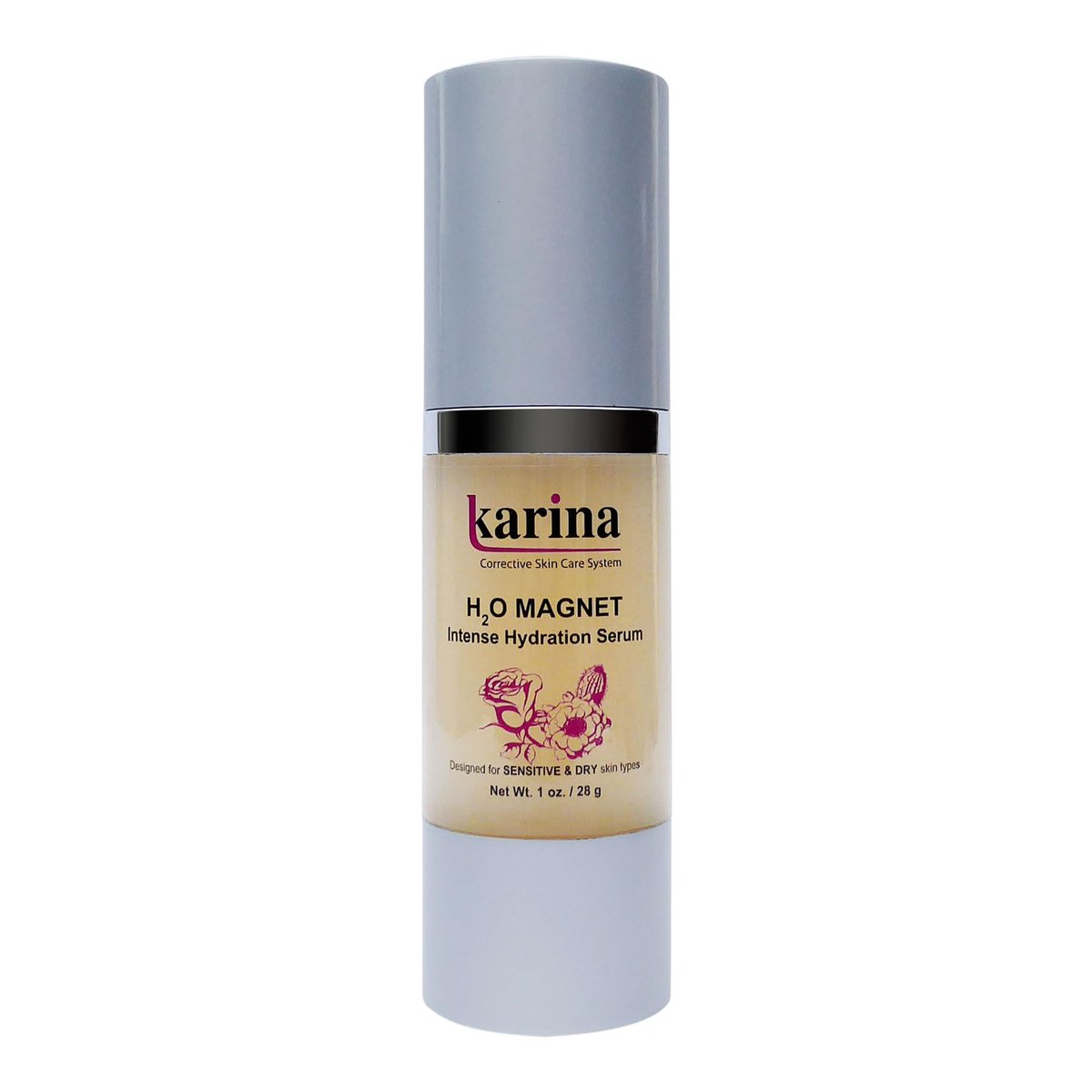 Karina Skincare H2O Magnet Face & Eye Serum – Hydrating Serum with Sodium Hyaluronate & Botanical Extracts – Reduces Fine Lines, Puffiness & Dryness – For All Skin Types – 1 oz - görsel 1