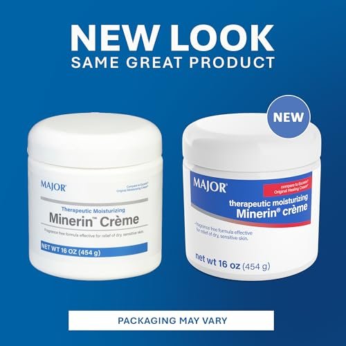 MAJOR Therapeutic Moisturizing Minerin Créme - Fragrance-Free Body Cream for Dry Skin - 16 oz - görsel 6