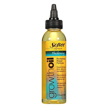 Softee Signature Thickening Growth Oil - 4 oz | Hair Thinning & Loss Treatment