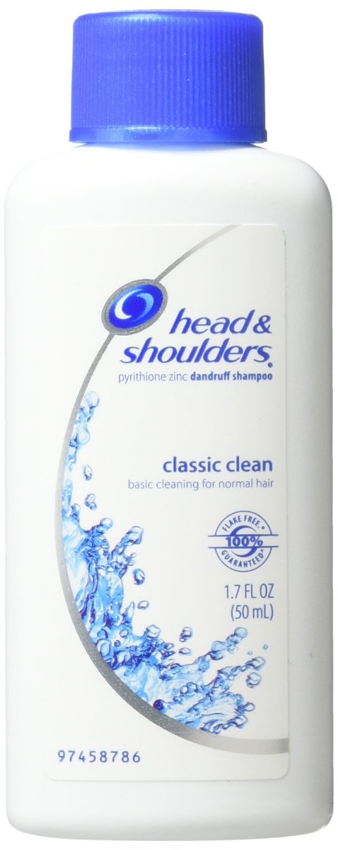 Head & Shoulders Classic Clean Dandruff Shampoo (Pack of 3) – 1.7 oz Each - görsel 1