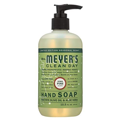 Mrs. Meyer's Iowa Pine Hand Soap, 12.5 oz - Festive Scent, Gentle Clean - görsel 1