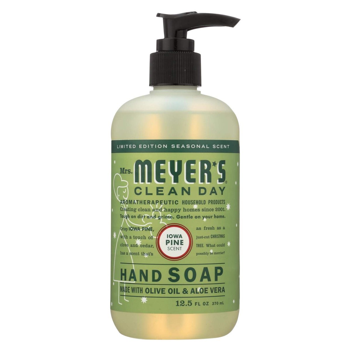 Mrs. Meyer's Iowa Pine Hand Soap, 12.5 oz - Festive Scent, Gentle Clean - görsel 2