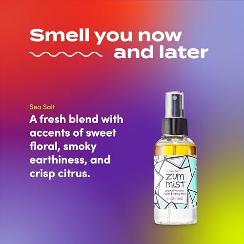Zum Indigo Wild Mist Room & Body Spray - Sea Salt Scent - 4 oz Aromatherapy Essential Oil Spray - görsel 6