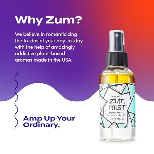 Zum Indigo Wild Mist Room & Body Spray - Sea Salt Scent - 4 oz Aromatherapy Essential Oil Spray - görsel 12