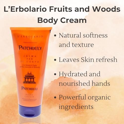 L'Erbolario Patchouli Moisturizing Body Butter - 6.7 oz | Antioxidant-Rich Body Cream for Dry Skin - görsel 8