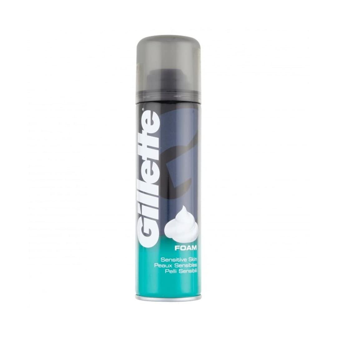 Gillette Classic Sensitive Skin Men's Shaving Foam, 200ml - görsel 1