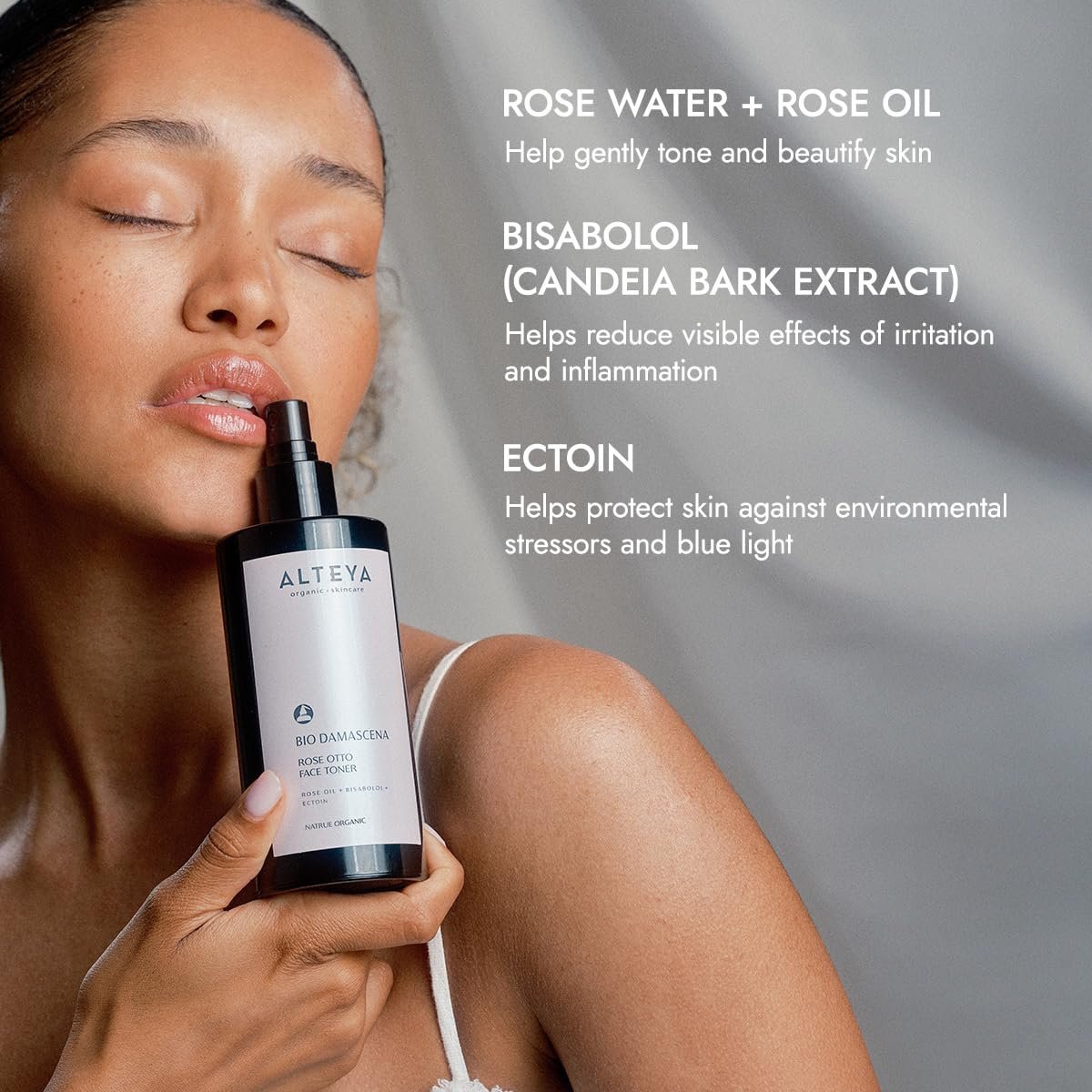 Alteya Organics Bio Damascena Rose Otto Face Mist - USDA Organic Facial Toner, Clarifying & Moisturizing, 6.8 fl oz - görsel 9