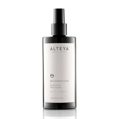 Alteya Organics Bio Damascena Rose Otto Face Mist - USDA Organic Facial Toner, Clarifying & Moisturizing, 6.8 fl oz