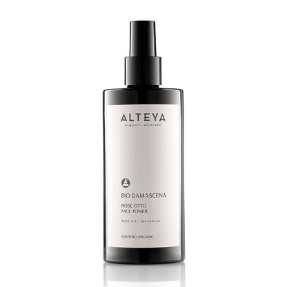 Alteya Organics Bio Damascena Rose Otto Face Mist - USDA Organic Facial Toner, Clarifying & Moisturizing, 6.8 fl oz