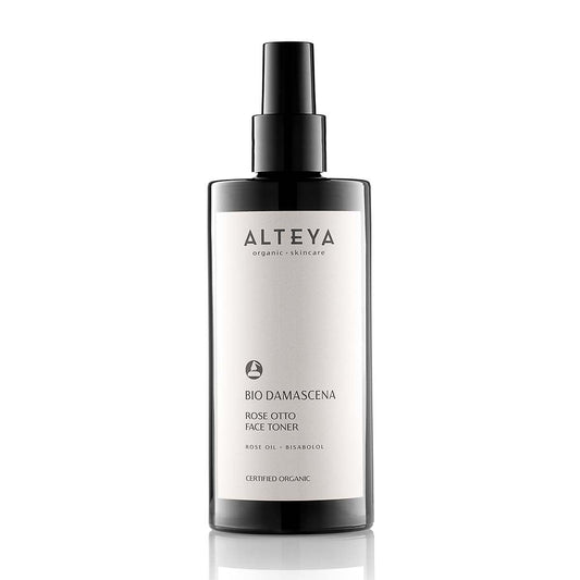 Alteya Organics Bio Damascena Rose Otto Face Mist - USDA Organic Facial Toner, Clarifying & Moisturizing, 6.8 fl oz