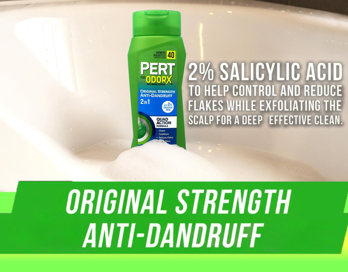 Pert Anti-Dandruff 2 in 1 Shampoo and Conditioner – Advanced Dandruff Shampoo with 2% Salicylic Acid & Zinc – 13.5 oz - görsel 9