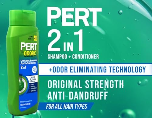 Pert Anti-Dandruff 2 in 1 Shampoo and Conditioner – Advanced Dandruff Shampoo with 2% Salicylic Acid & Zinc – 13.5 oz - görsel 8