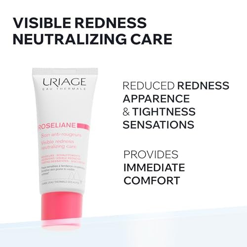 Uriage Roséliane Visible Redness-Neutralizing Rich Care - Soothes, Nourishes & Reduces Visible Redness for Sensitive Skin, 1.35 Fl Oz Avelisse