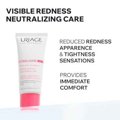 Uriage Roséliane Visible Redness-Neutralizing Rich Care - Soothes, Nourishes & Reduces Visible Redness for Sensitive Skin, 1.35 Fl Oz Avelisse