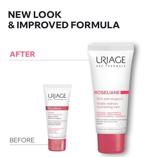 Uriage Roséliane Visible Redness-Neutralizing Rich Care - Soothes, Nourishes & Reduces Visible Redness for Sensitive Skin, 1.35 Fl Oz Avelisse