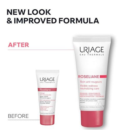 Uriage Roséliane Visible Redness-Neutralizing Rich Care - Soothes, Nourishes & Reduces Visible Redness for Sensitive Skin, 1.35 Fl Oz Avelisse