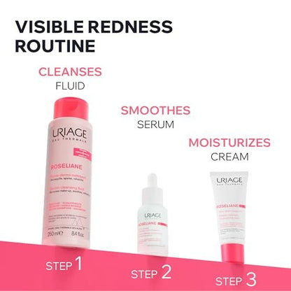 Uriage Roséliane Visible Redness-Neutralizing Rich Care - Soothes, Nourishes & Reduces Visible Redness for Sensitive Skin, 1.35 Fl Oz Avelisse