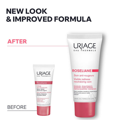 Uriage Roséliane Visible Redness-Neutralizing Rich Care - Soothes, Nourishes & Reduces Visible Redness for Sensitive Skin, 1.35 Fl Oz Avelisse
