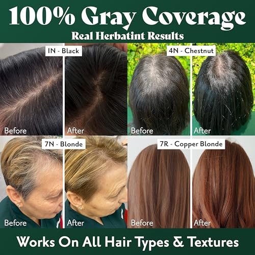 Herbatint Permanent Hair Dye for Women - 6N Dark Blonde - Ammonia-Free & Vegan - Up to 100% Gray Coverage, 5.75 fl oz - görsel 12
