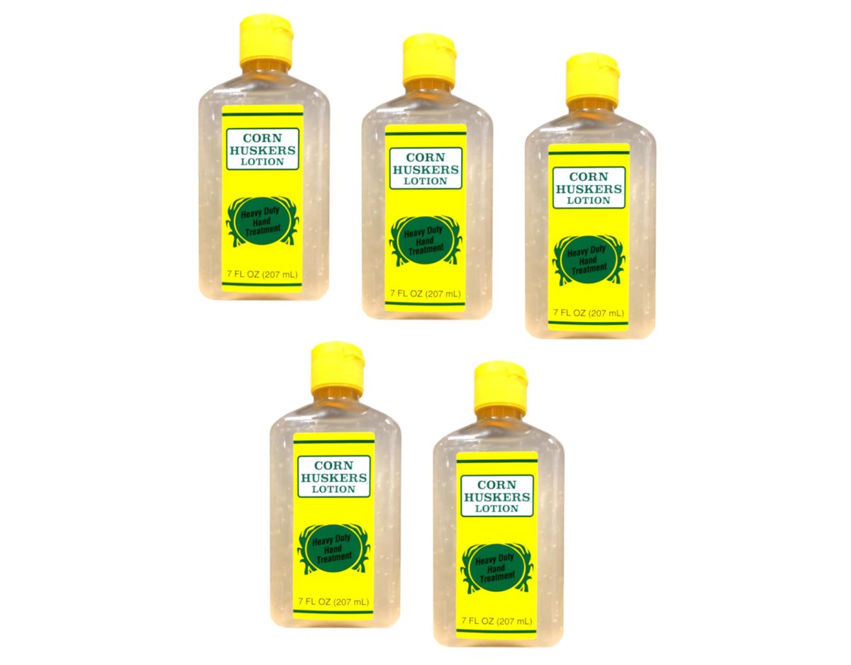 Corn Huskers Hand Lotion for Dry, Cracked Hands - Fast Absorbing, Non-Greasy, Intense Relief - 7 Fl Oz (Pack of 5) Avelisse