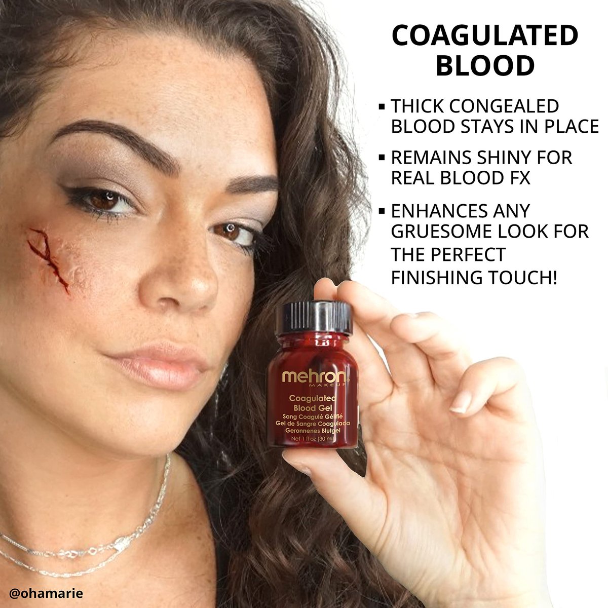 Mehron Coagulated Blood – Realistic SFX Fake Blood for Halloween & Theater Makeup (0.25 oz) - görsel 5
