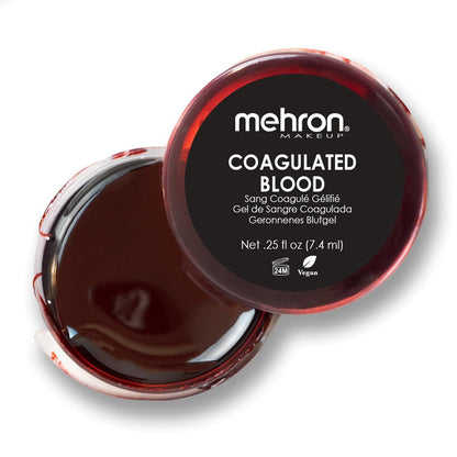 Mehron Coagulated Blood – Realistic SFX Fake Blood for Halloween & Theater Makeup (0.25 oz)