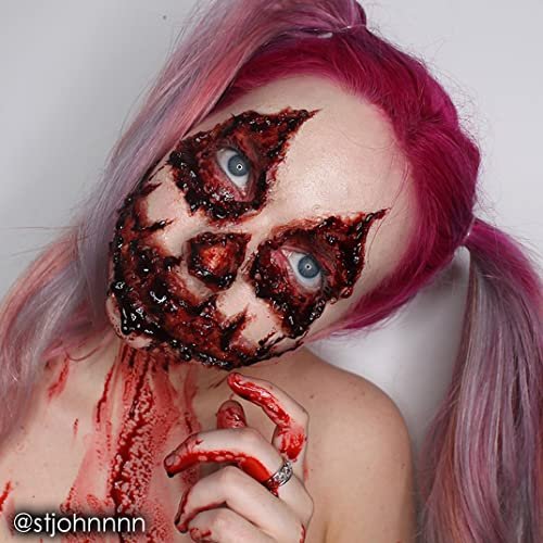 Mehron Coagulated Blood – Realistic SFX Fake Blood for Halloween & Theater Makeup (0.25 oz) - görsel 10