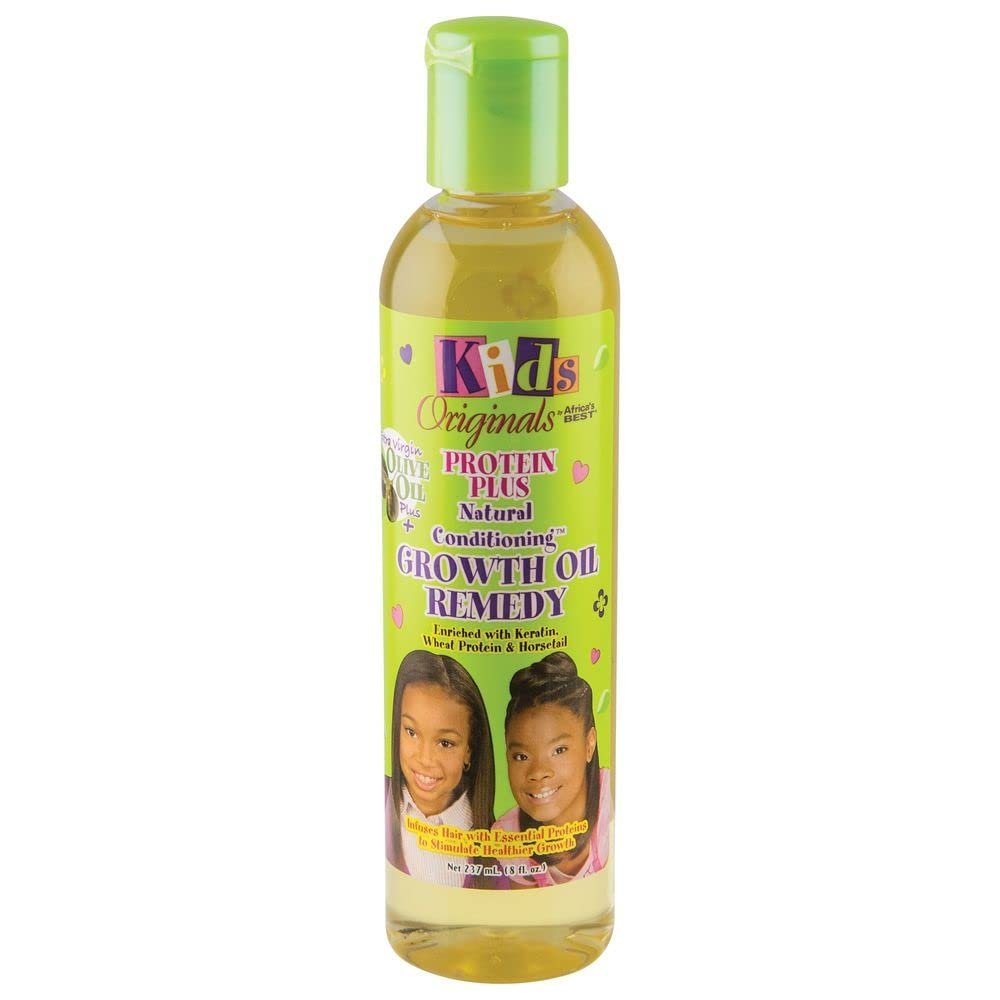 Originals by Africa's Best Kids Protein Plus Growth Oil Remedy - Natural Hair Conditioner for Ponytails, Curls, Braids, Edges, 8 oz - görsel 1