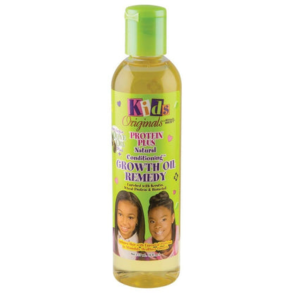 Originals by Africa's Best Kids Protein Plus Growth Oil Remedy - Natural Hair Conditioner for Ponytails, Curls, Braids, Edges, 8 oz