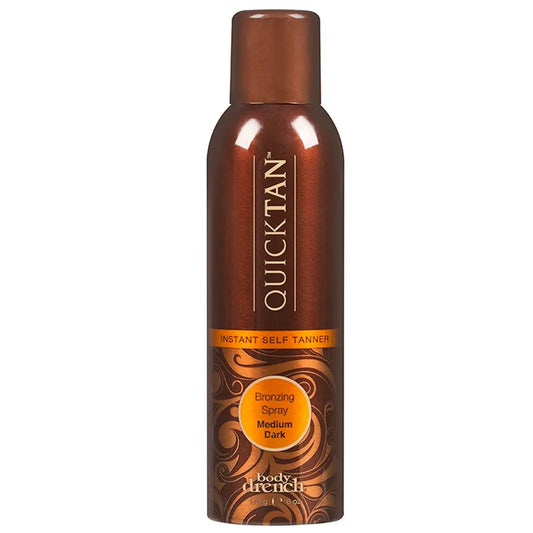 Body Drench QuickTan Instant Self Tanner Bronzing Spray - Salon-Quality Medium/Dark Tan, Streak-Free, Tinted Formula, 6 oz Avelisse