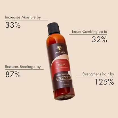 As I Am Moisture Milk Daily Hair Revitalizer - 8 oz | Lightweight Leave-In Conditioner for Curly, Wavy, Fine Hair