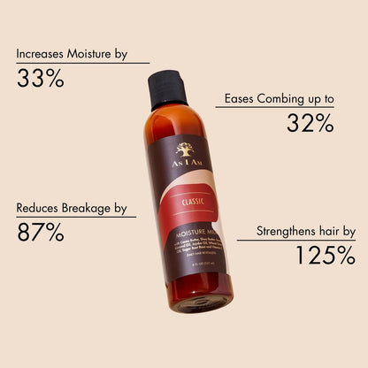 As I Am Moisture Milk Daily Hair Revitalizer - 8 oz | Lightweight Leave-In Conditioner for Curly, Wavy, Fine Hair