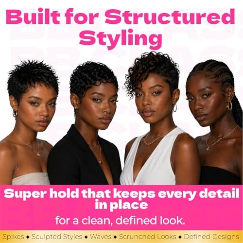 Bronner Bros Pump It Up Gold Styling Spritz – Super Hold Hairspray for Styling & Finishing – Fast-Drying Hair Spray with Silk Amino Acids & Vitamin B5, No Build-Up, Strong Hold for Defined Styles, 8oz - görsel 10