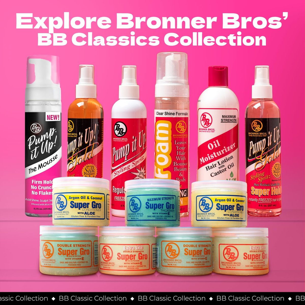 Bronner Bros Pump It Up Gold Styling Spritz – Super Hold Hairspray for Styling & Finishing – Fast-Drying Hair Spray with Silk Amino Acids & Vitamin B5, No Build-Up, Strong Hold for Defined Styles, 8oz - görsel 15