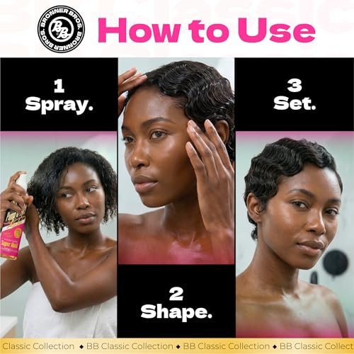 Bronner Bros Pump It Up Gold Styling Spritz – Super Hold Hairspray for Styling & Finishing – Fast-Drying Hair Spray with Silk Amino Acids & Vitamin B5, No Build-Up, Strong Hold for Defined Styles, 8oz - görsel 12