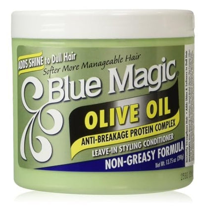 Blue Magic Olive Oil Hair & Scalp Conditioner, 13.75 Fl Oz