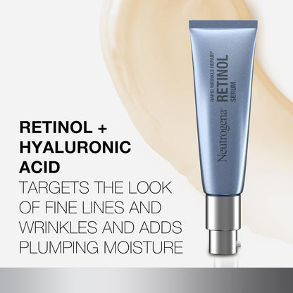 Neutrogena Rapid Wrinkle Repair Retinol Face Serum - Daily Anti-Aging Serum with Retinol & Hyaluronic Acid, 1 fl. oz