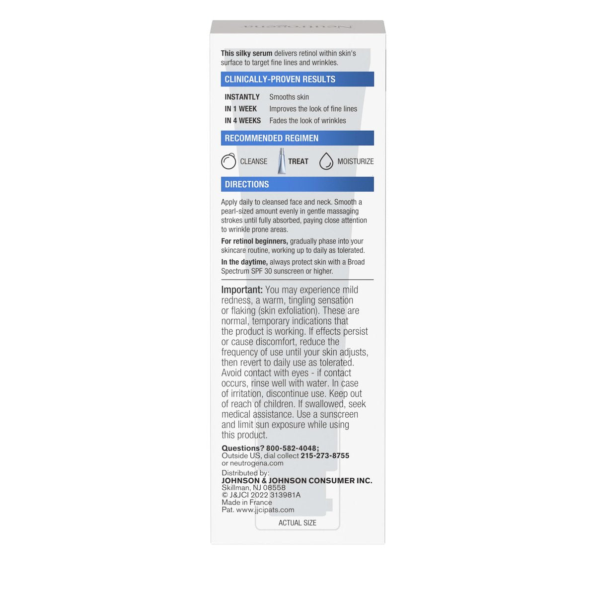 Neutrogena Rapid Wrinkle Repair Retinol Face Serum - Daily Anti-Aging Serum with Retinol & Hyaluronic Acid, 1 fl. oz - görsel 13