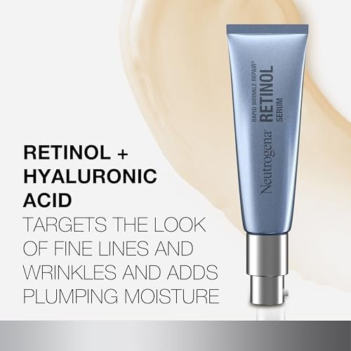Neutrogena Rapid Wrinkle Repair Retinol Face Serum - Daily Anti-Aging Serum with Retinol & Hyaluronic Acid, 1 fl. oz - görsel 8