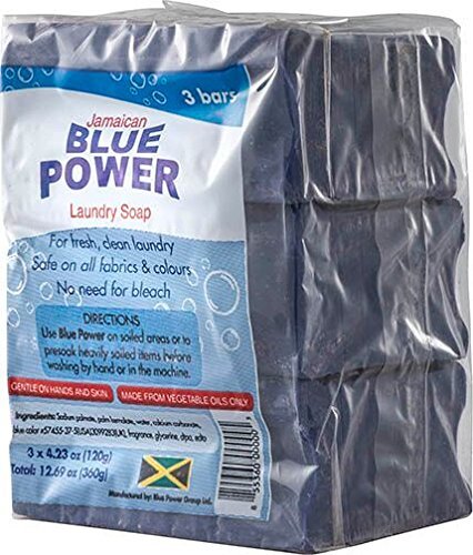 Jamaican Blue Power Laundry Soap, 4.23 oz (Pack of 3) - Traditional Blue Detergent - görsel 6
