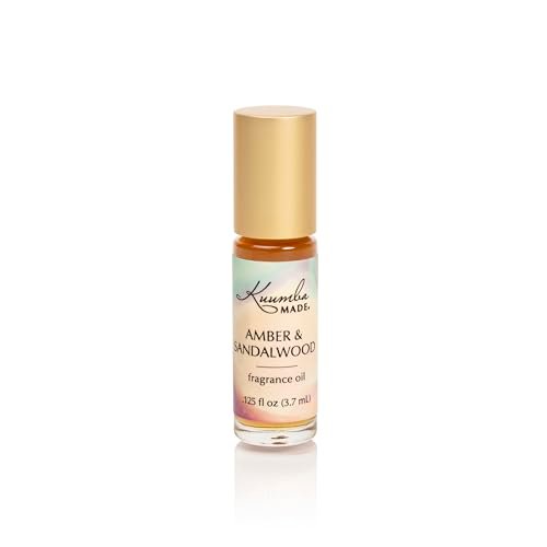 Kuumba Made Amber & Sandalwood Fragrance Oil Roller – Long-Lasting, Vegan, Alcohol-Free Perfume Oil (0.125 Fl Oz) - görsel 2