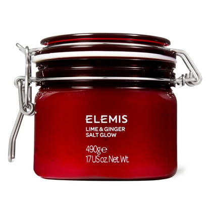 ELEMIS Exotic Lime & Ginger Salt Glow - Invigorating Body Scrub for Silky Smooth Skin, 490g Avelisse