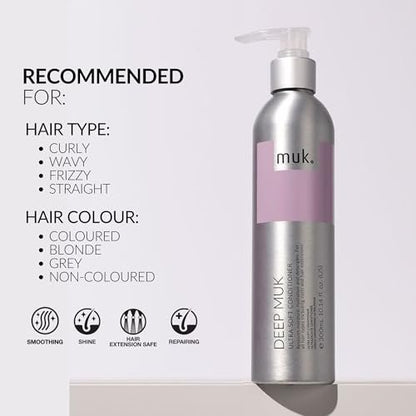 MUK. Haircare Deep Ultra Soft Conditioner – 300ml | Intense Moisture for Dry Hair