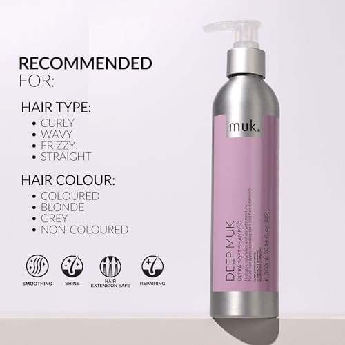 MUK. Haircare Deep Ultra Soft Shampoo - 300ml | Moisturizing & Nourishing Formula - görsel 10